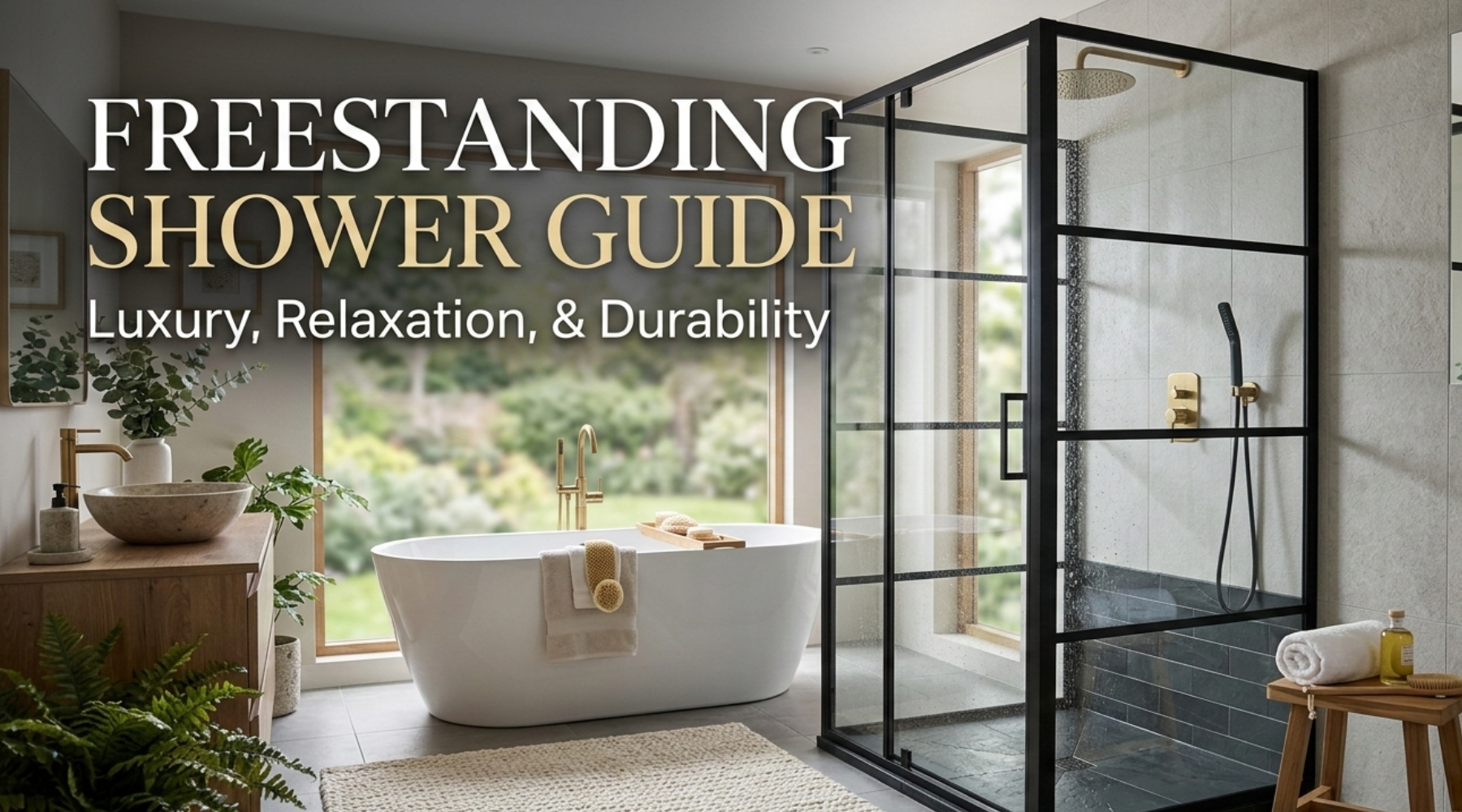 Freestanding Shower Guide: Luxury, Relaxation, & Durability