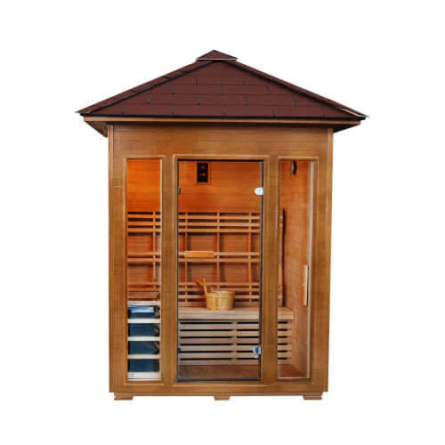 SunRay Waverly 3 Person, Outdoor Traditional Steam Sauna | HL300D2