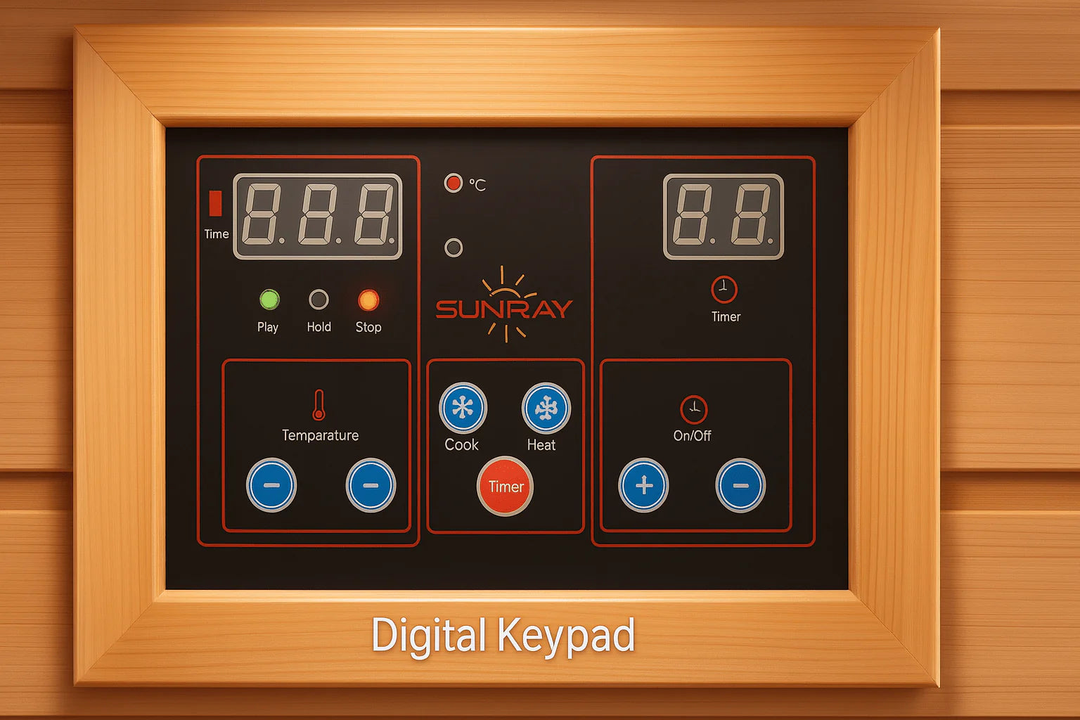 Sunray Cayenne 4 Person, Outdoor Infrared Sauna - Canadian Hemlock | HL400D3