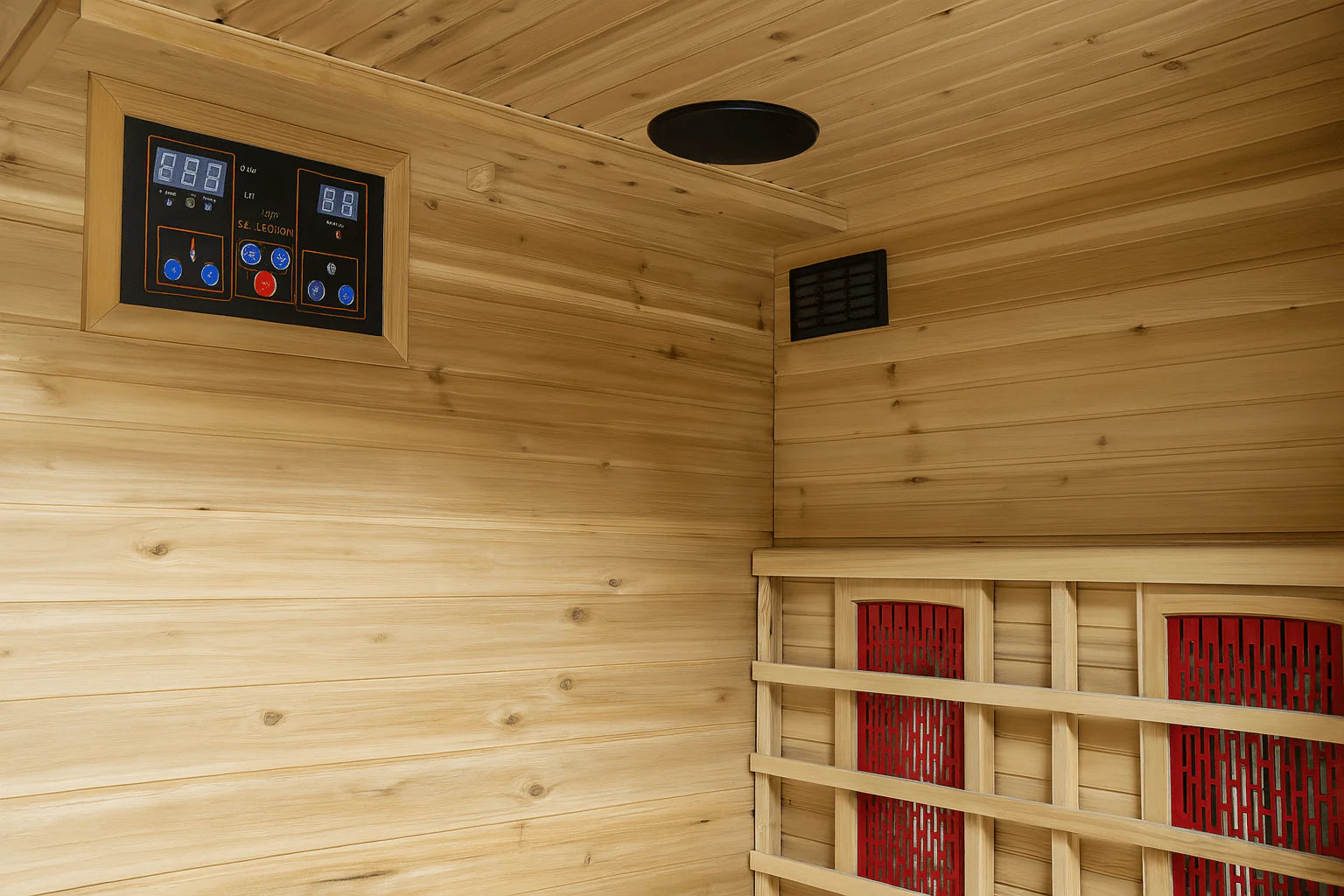 Sunray Cayenne 4 Person, Outdoor Infrared Sauna - Canadian Hemlock | HL400D3