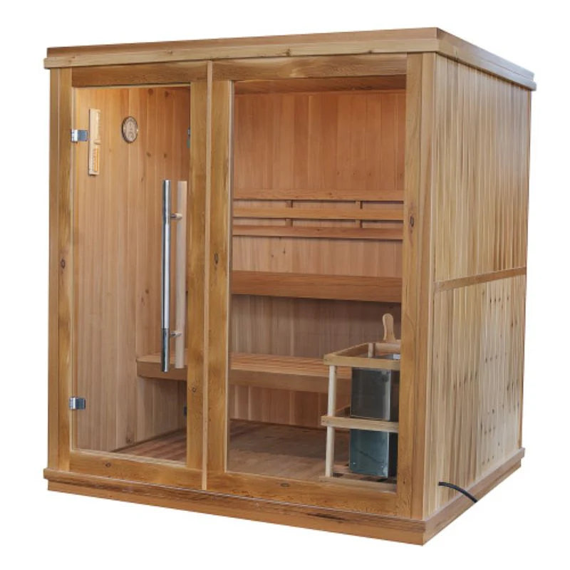 SunRay Charleston 4 Person, Indoor Traditional Steam Sauna | HL400TN