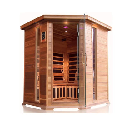 Sunray 4 Person Cedar HL400KC Bristol Bay Infrared Sauna