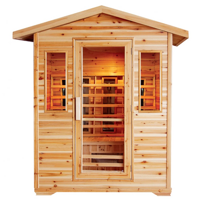 Sunray 4 Person Outdoor HL400D Cayenne Infrared Sauna