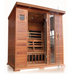 Sunray 4 Person Cedar HL400K Sequioa Infrared Sauna