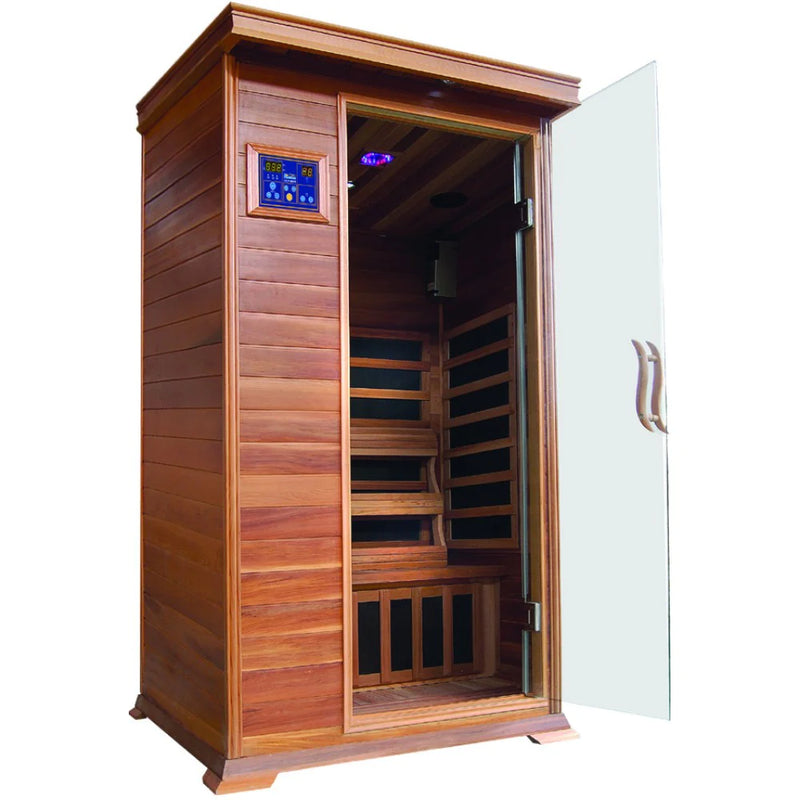 Sunray 1 Person Cedar HL100K Sedona Infrared Sauna